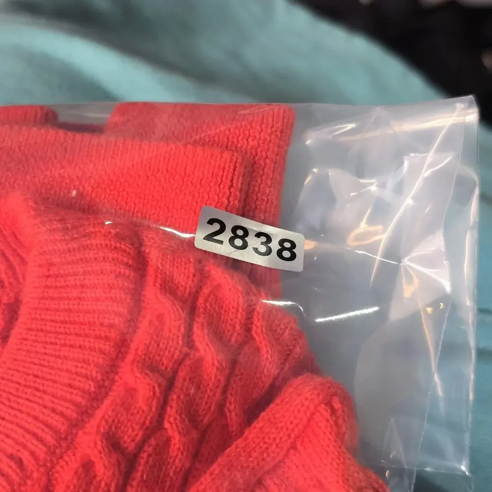 Brooks Brothers Kids Red Anchor Supima Cotton Pullover Sweater Medium